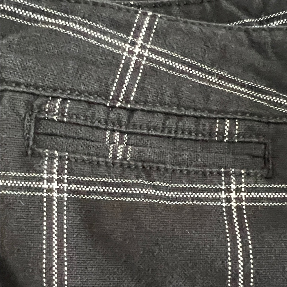 Madewell Black and White Windowpane Plaid Patterned Pants - Picture 4 of 8